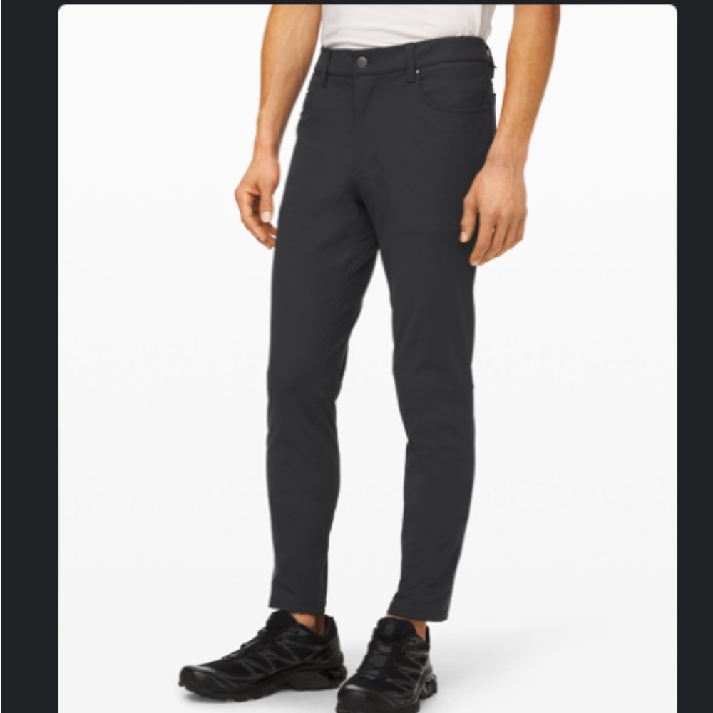 lululemon ABC skinny fit pant - obsidian